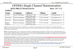 r1 - IEEE 802 LAN/MAN Standards Committee
