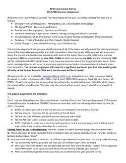 AP Environmental Science - Winston