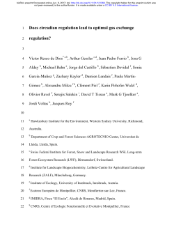 Does circadian regulation lead to optimal gas exchange