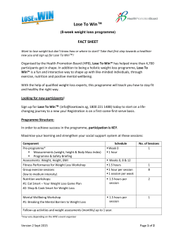 Lose To Win - Dayspring Medical Group
