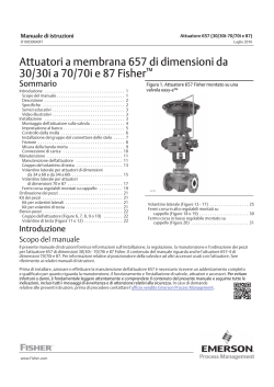 Attuatori a membrana 657 di dimensioni da 30/30i a 70