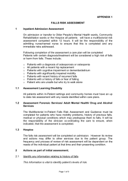 Appx 1 Falls Risk Assessment