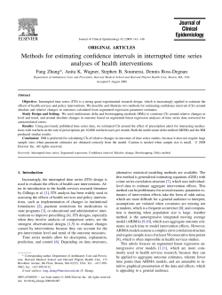Methods for estimating confidence intervals in interrupted time