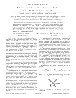 Parity measurement of one- and two-electron double