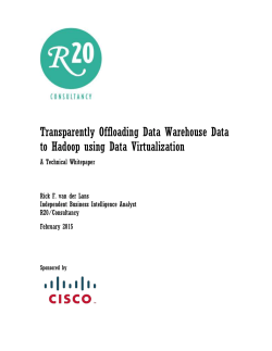 Figure 3 Entire tables are moved from a SQL database to Hadoop.