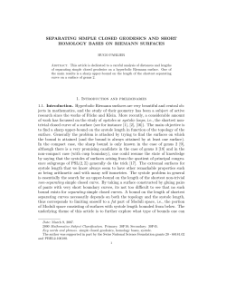 Separating simple closed geodesics and homology bases