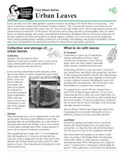 Urban Leaves - Compost Education Centre