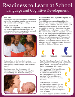 Language and Cognitive Development