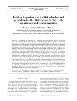 Relative importance of habitat selection and predation for the
