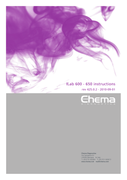 ILab 600 - 650 instructions