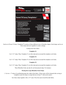 Each set of Sweet `N Sassy Templates&trade; consists of three different