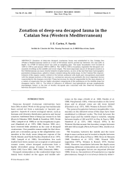 Zonation of deep-sea decapod fauna in the Catalan Sea (Western
