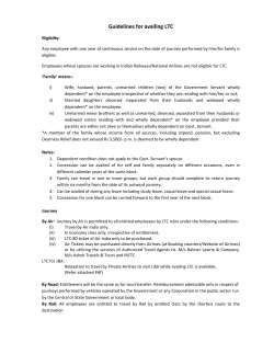 Guidelines for availing LTC