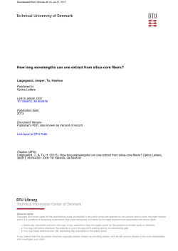 How long wavelengths can one extract from silica-core