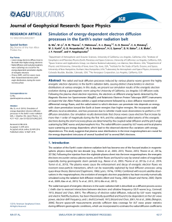 Simulation of energy‐dependent electron diffusion processes in the