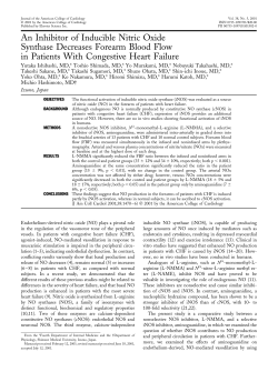 An inhibitor of inducible nitric oxide synthase decreases
