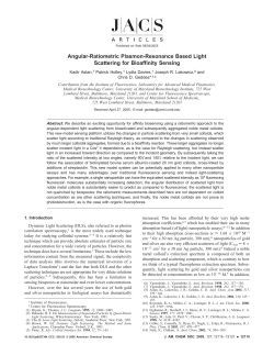 Angular-Ratiometric Plasmon-Resonance Based Light Scattering for