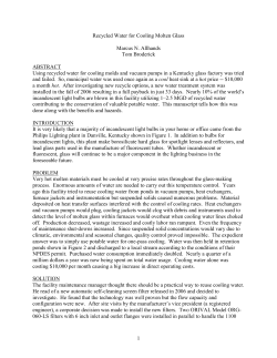 Recycled Water for Cooling 4000ºF Melted Sand
