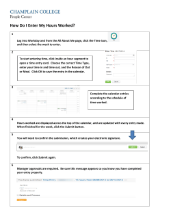 How Do I Enter My Hours Worked?