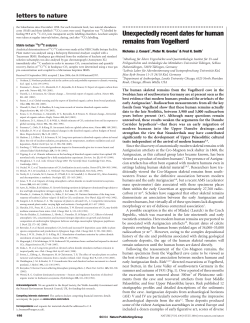 Unexpectedly recent dates for human remains