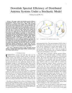 Downlink Spectral Efficiency of Distributed Antenna Systems Under