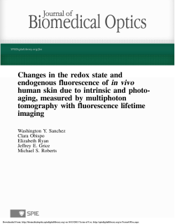 Changes in the redox state and endogenous
