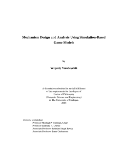 Mechanism Design and Analysis Using Simulation