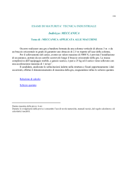 ESAMI DI MATURITA` TECNICA INDUSTRIALE Indirizzo