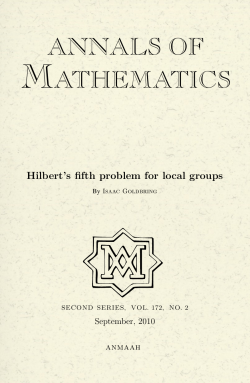 Hilbert`s fifth problem for local groups