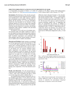 Smectite Formation in Acid Sulfate Environments - USRA