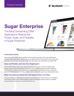 Sugar Enterprise Data Sheet