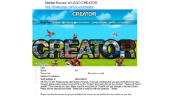 Market Review LEGO Creator
