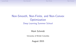 Non-Smooth, Non-Finite, and Non-Convex Optimization