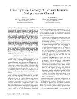 Finite Signal-set Capacity of Two-user Gaussian