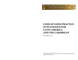 code of good practice in statistics for latin america and the caribbean