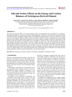 Soil and Variety Effects on the Energy and Carbon Balances of