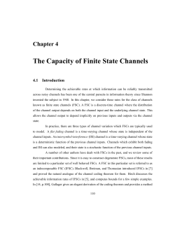 The Capacity of Finite State Channels