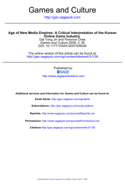 korean online gaming industry