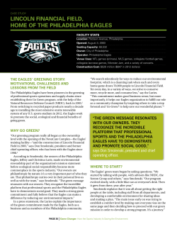 Lincoln Financial Field, Home of the Philadelphia Eagles