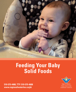 Feeding Your Baby Solid Foods - Region of Waterloo Public Health