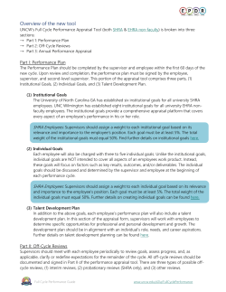Overview of the new tool - University of North Carolina Wilmington
