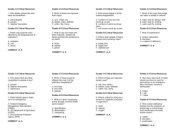 4. Critical Resources