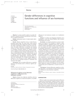 Gender differences in cognitive functions and