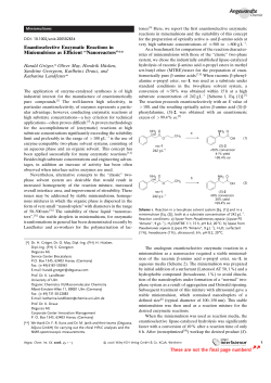 Enantioselective Enzymatic Reactions in