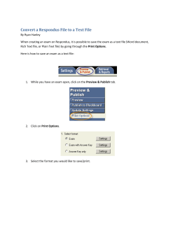 Convert a Respondus File to a Text File