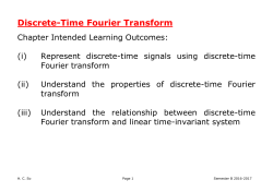 Discrete-Time Fourier Transform