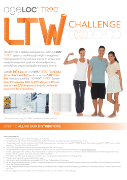 Lose To Win Challenge Dec 2014