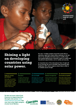 Shining a light on developing countries