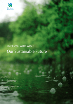 Our Sustainable Future - Dwr Cymru Welsh Water