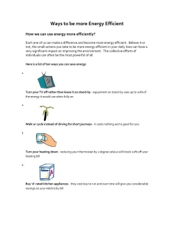 Factsheet on Energy Efficiency